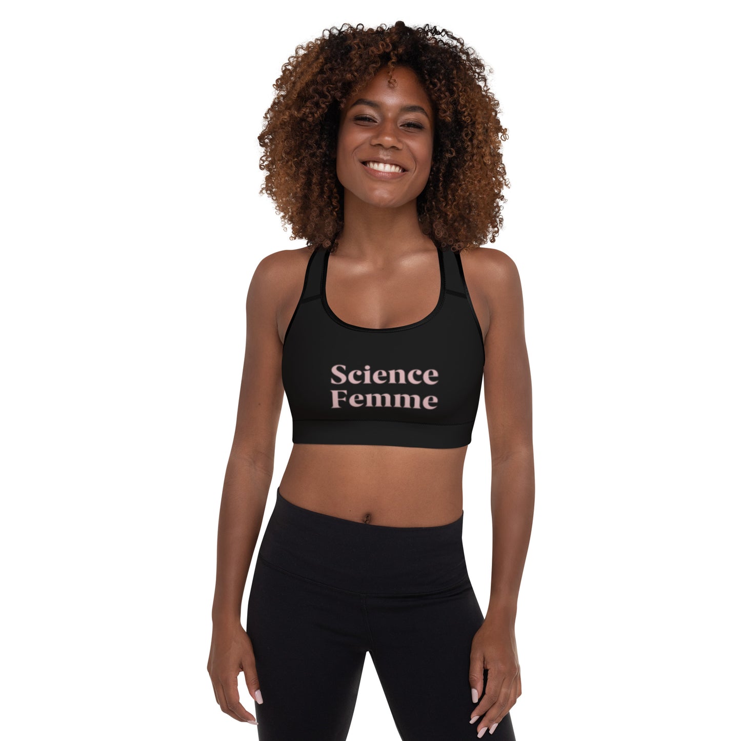 Science Femme Padded Sports Bra