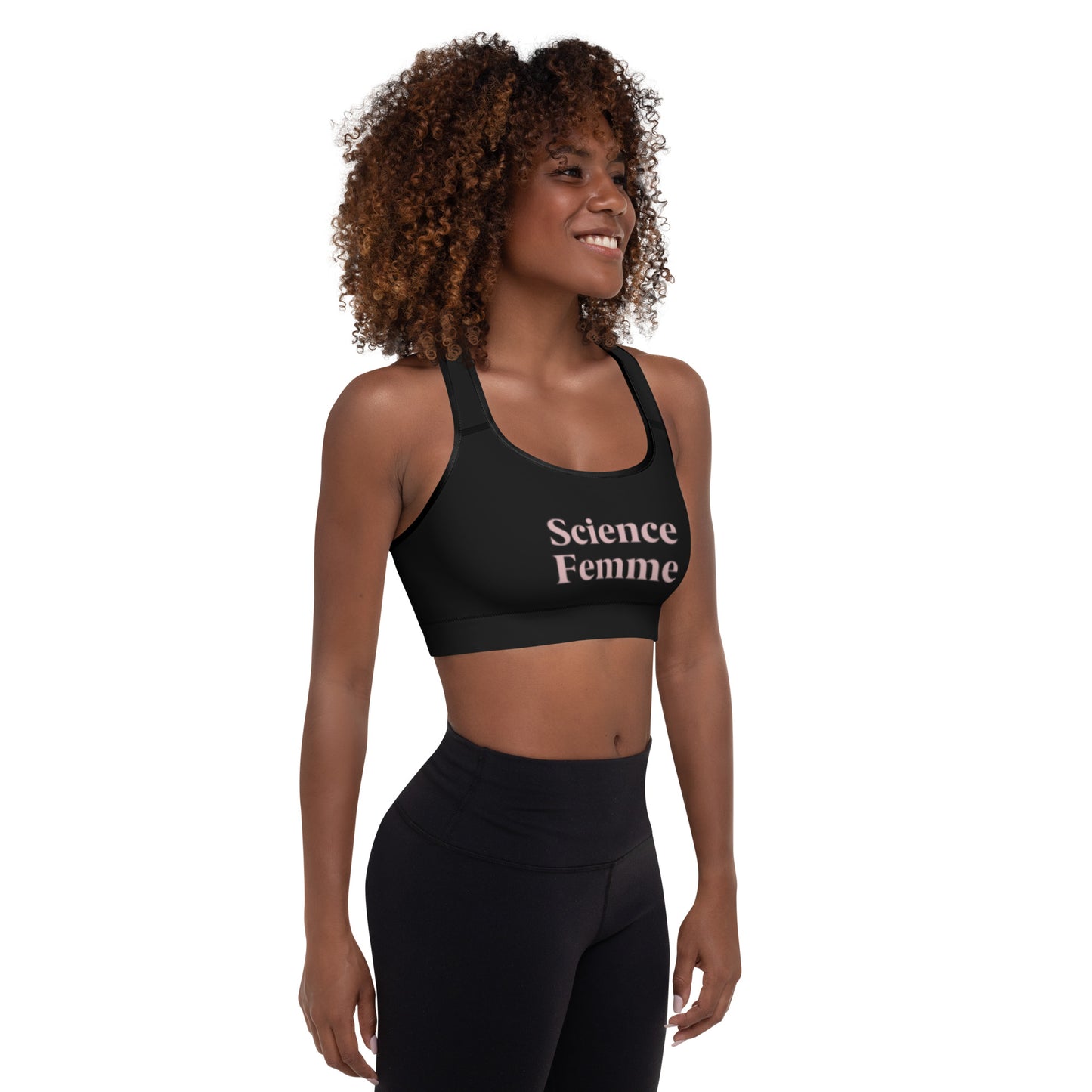 Science Femme Padded Sports Bra